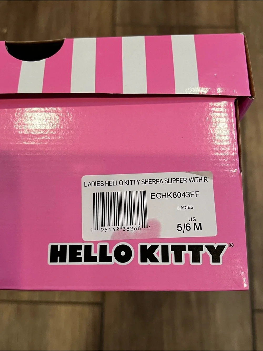 Hello Kitty Plush Pink Slippers with Bow